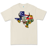 Bone bull skull texas map american playng Premium Tee - BarkalooDesign