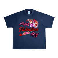 Navy happy valentines day Urban Heavy Tee - AdoDesignShop