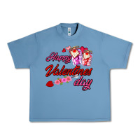 Pebble Blue happy valentines day Urban Heavy Tee - AdoDesignShop