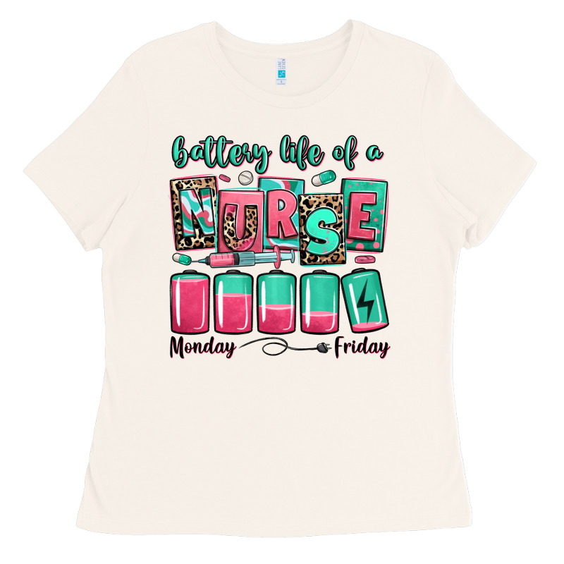 Battery Life Of A Nurse Ladies Tee by RanaPortraitStore | Teevron