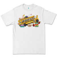 White school bus driver Premium Tee - texasbilliewilder