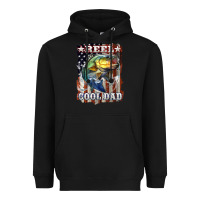 Black Reel Cool Dad Bass 4th of July Heavyweight Hoodie - LillyAllenDesigns