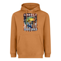 Reel Cool Dad Bass 4th Of July Heavyweight Hoodie | Teevron