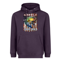 Plum Reel Cool Dad Bass 4th of July Heavyweight Hoodie - LillyAllenDesigns