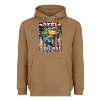 Toasted Coconut Reel Cool Dad Bass 4th of July Heavyweight Hoodie - LillyAllenDesigns