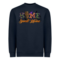 Navy halloween home sweet home Heavyweight Sweatshirt - BundleAndBundleShop