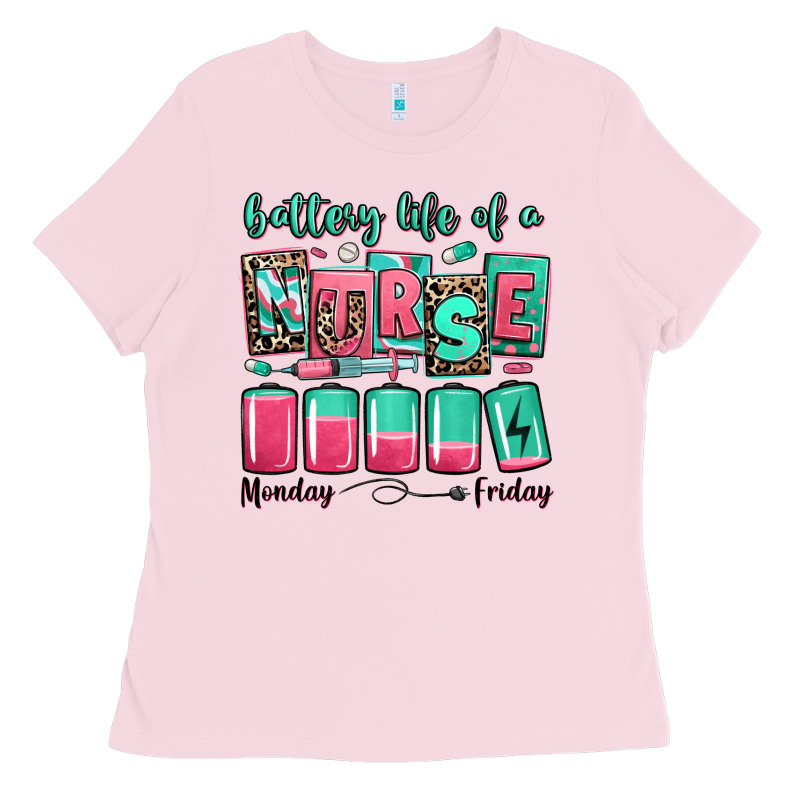 Battery Life Of A Nurse Ladies Tee by RanaPortraitStore | Teevron