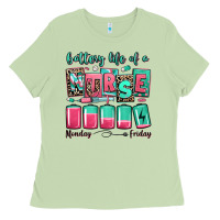 Matcha battery life of a nurse Ladies Tee - RanaPortraitStore