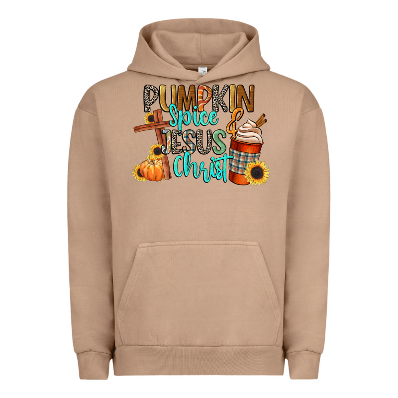 Pumpkin Spice And Jesus Christ Urban Hoodie by CowGirlArtShop | Teevron