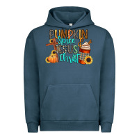 Pigment Midnight Navy pumpkin spice and jesus christ Urban Hoodie - CowGirlArtShop