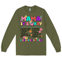 Army Green mama it's okay Long Sleeve Tee - JahusDesignShop