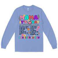 Colony Blue mama it's okay Long Sleeve Tee - JahusDesignShop