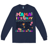 Navy mama it's okay Long Sleeve Tee - JahusDesignShop