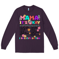 Plum mama it's okay Long Sleeve Tee - JahusDesignShop