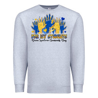 Heather Grey for my students down syndrome awareness day Premium Sweatshirt - Artiststas