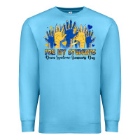 Ocean Blue for my students down syndrome awareness day Premium Sweatshirt - Artiststas