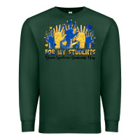 Sports Green for my students down syndrome awareness day Premium Sweatshirt - Artiststas