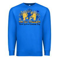 True Royal for my students down syndrome awareness day Premium Sweatshirt - Artiststas