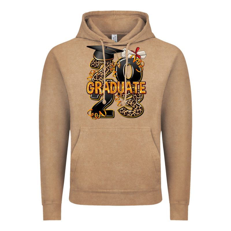 2023 Graduate Leopard Vintage Hoodie by AdoDesignShop | Teevron