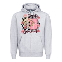 Heather Grey single season Zipper Hoodie - MaliasSmallBusiness