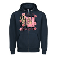 Navy single season Zipper Hoodie - MaliasSmallBusiness