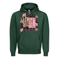 Sports Green single season Zipper Hoodie - MaliasSmallBusiness