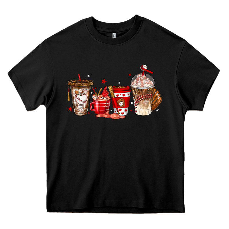 Baseball Coffee Cups Heavy Core Tee by texasbilliewilder | Teevron