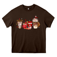 Chocolate Brown baseball coffee cups Heavy Core Tee - texasbilliewilder