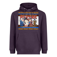 Plum 4th of July Western Star Spangled Baby Cow Heavyweight Hoodie - LillyAllenDesigns