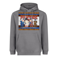 Storm 4th of July Western Star Spangled Baby Cow Heavyweight Hoodie - LillyAllenDesigns