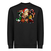 Black joy and cow christmas candies and letters Heavyweight Sweatshirt - AdoDesignShop