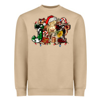 Mushroom joy and cow christmas candies and letters Heavyweight Sweatshirt - AdoDesignShop