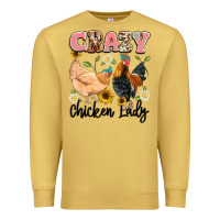 Antique Gold crazy chicken lady Premium Sweatshirt - Artiststas