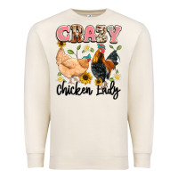 Sandshell crazy chicken lady Premium Sweatshirt - Artiststas