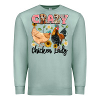 Seafoam crazy chicken lady Premium Sweatshirt - Artiststas