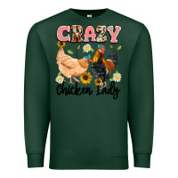 Sports Green crazy chicken lady Premium Sweatshirt - Artiststas