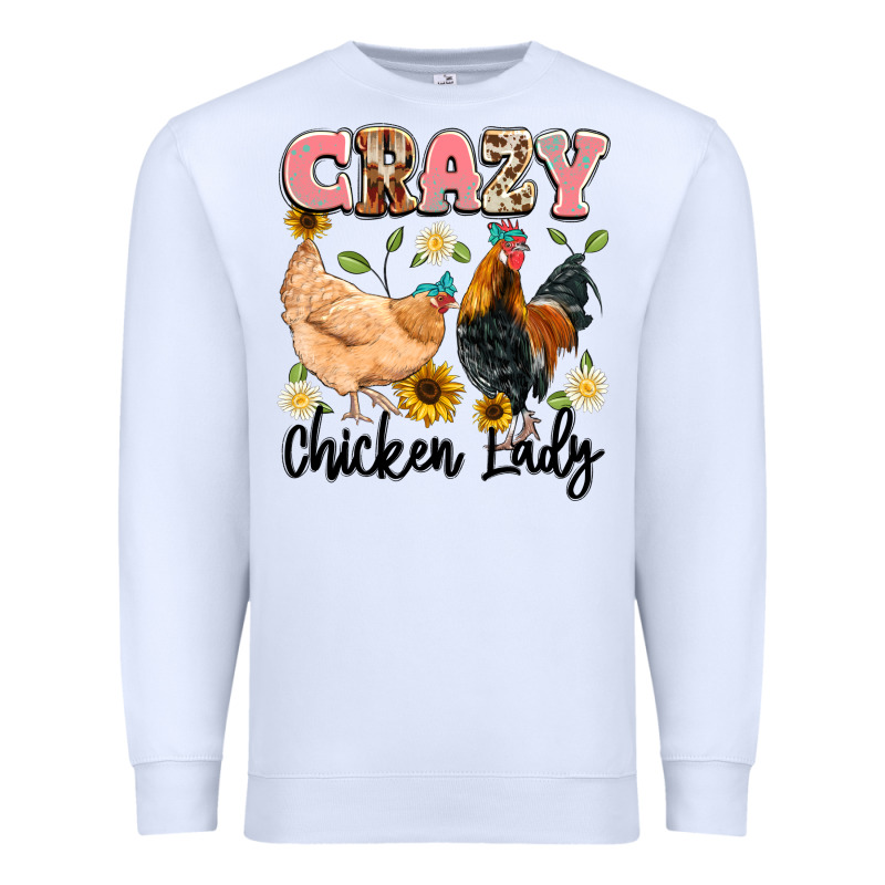 Crazy Chicken Lady Premium Sweatshirt by Artiststas | Teevron