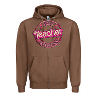 Chestnut come on teacher let's go teach Zipper Hoodie - MaliasSmallBusiness