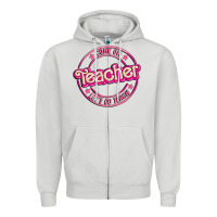 Dove Grey come on teacher let's go teach Zipper Hoodie - MaliasSmallBusiness