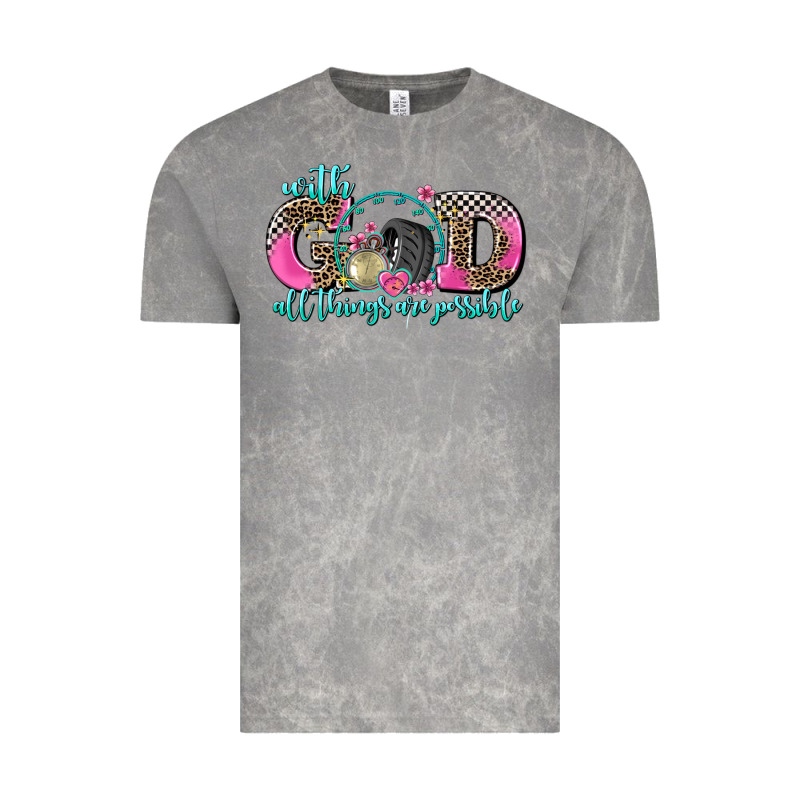 With God All Things Are Possible Race Vintage Tee by AdoDesignShop | Teevron