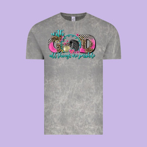 With God All Things Are Possible Race Vintage Tee Designed By Adodesignshop