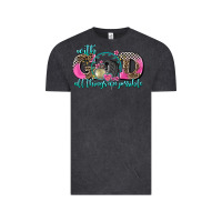 Vintage Black with god all things are possible race Vintage Tee - AdoDesignShop