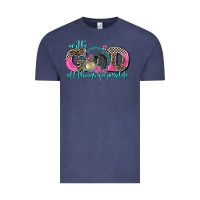 Vintage Denim with god all things are possible race Vintage Tee - AdoDesignShop
