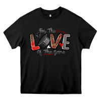 Black for the love of the game hockey Heavy Core Tee - Zillion Design Studio