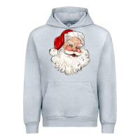 Heather Grey santa claus Urban Hoodie - CowGirlArtShop