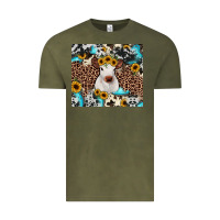 Vintage Olive western calf Vintage Tee - JahusDesignShop