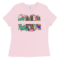 Bubblegum Pink custom name cna nurse Ladies Tee - RanaPortraitStore