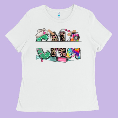 Ladies Tee custom name cna nurse
