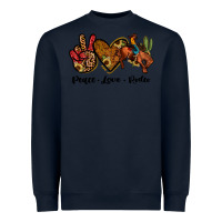 Navy peace love rodeo Heavyweight Sweatshirt - JahusDesignShop