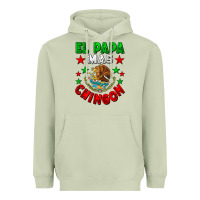 Matcha El Papa Mas Chingon Mexican Flag Heavyweight Hoodie - LillyAllenDesigns